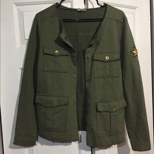 Cloth Army Green Bomber Jacket